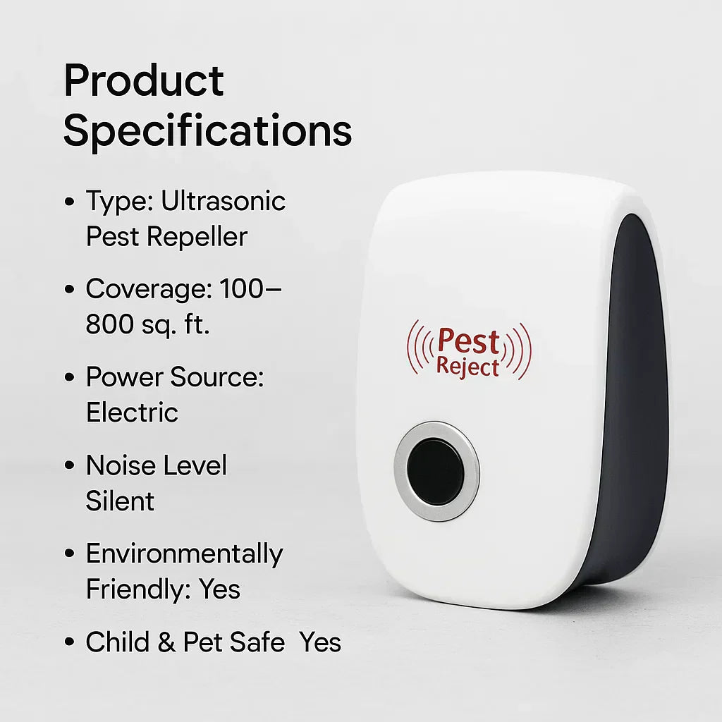 Ultrasonic Pest Repeller - Deters Squirrels in 48 Hours for Outdoor Use