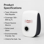 Ultrasonic Pest Repeller - Deters Squirrels in 48 Hours for Outdoor Use