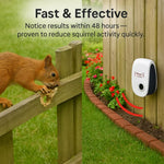Ultrasonic Pest Repeller - Deters Squirrels in 48 Hours for Outdoor Use