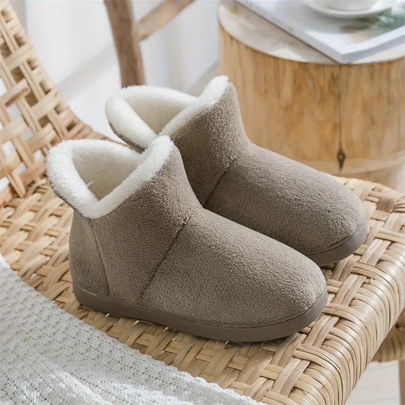 Women's Cozy Sherpa Lined Ankle Boot Slippers