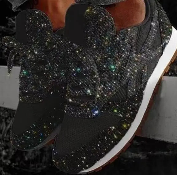 Women's Glitter Fashion Everyday Sneakers