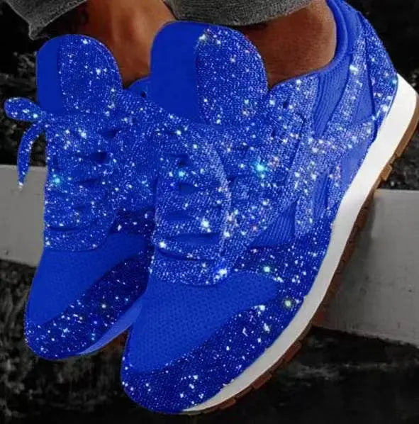 Women's Glitter Fashion Everyday Sneakers