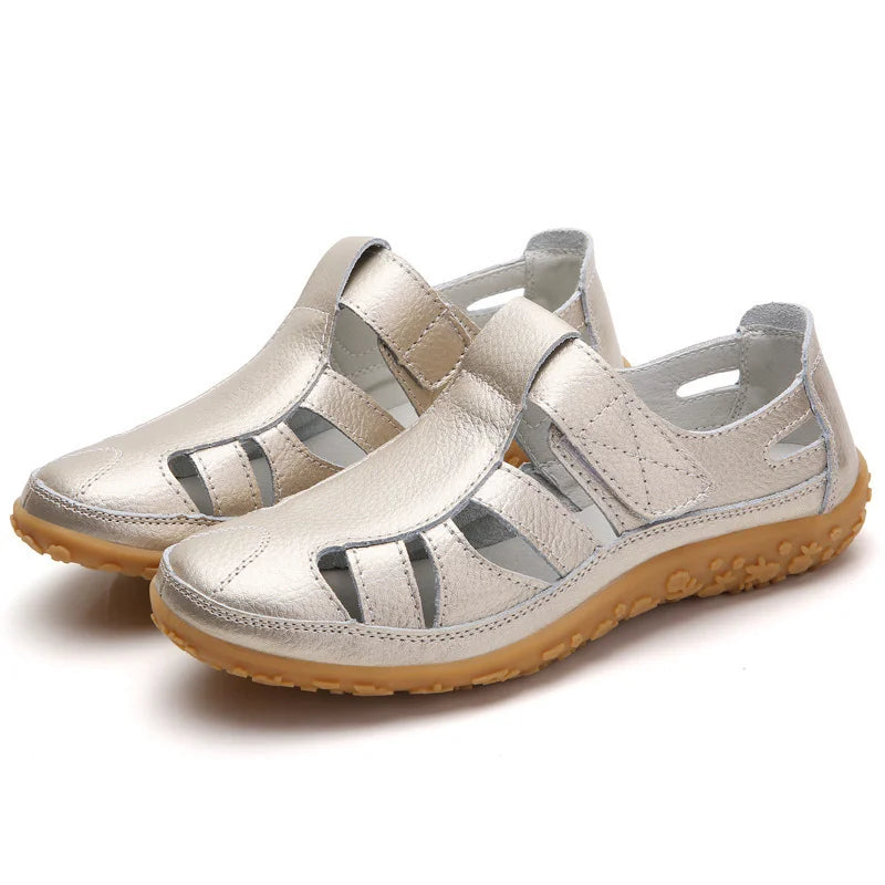 Supportive & Cushioned Cut-Out Sandals