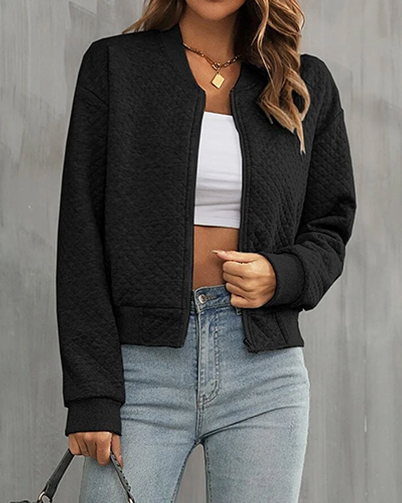Lightweight Quilted Bomber Jacket