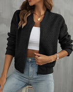Lightweight Quilted Bomber Jacket