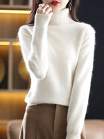 Women's Slim Knit Pure Cashmere Turtleneck Sweater