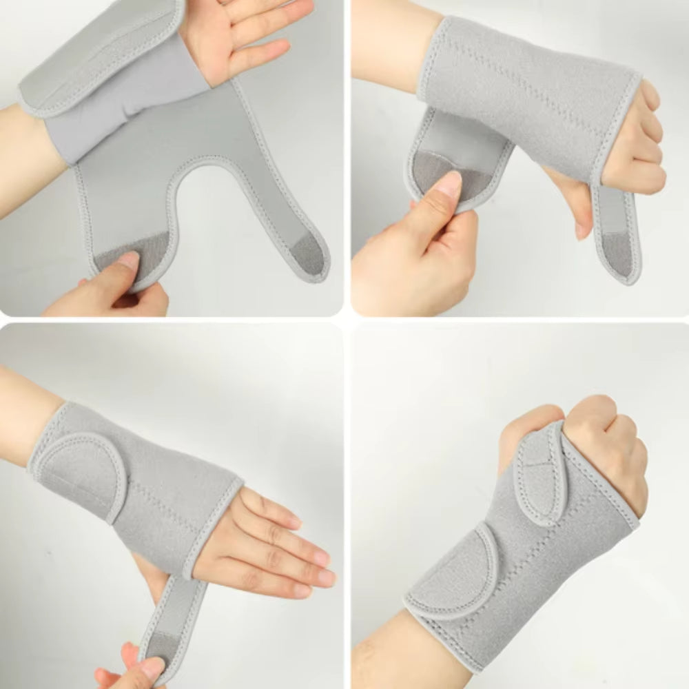 Adjustable Wrist Support Brace Featuring Metal Splint